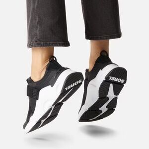 Sorel Dynamic Black and White Sneakers